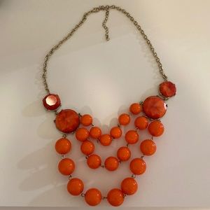 Women’s Orange Beaded Necklace